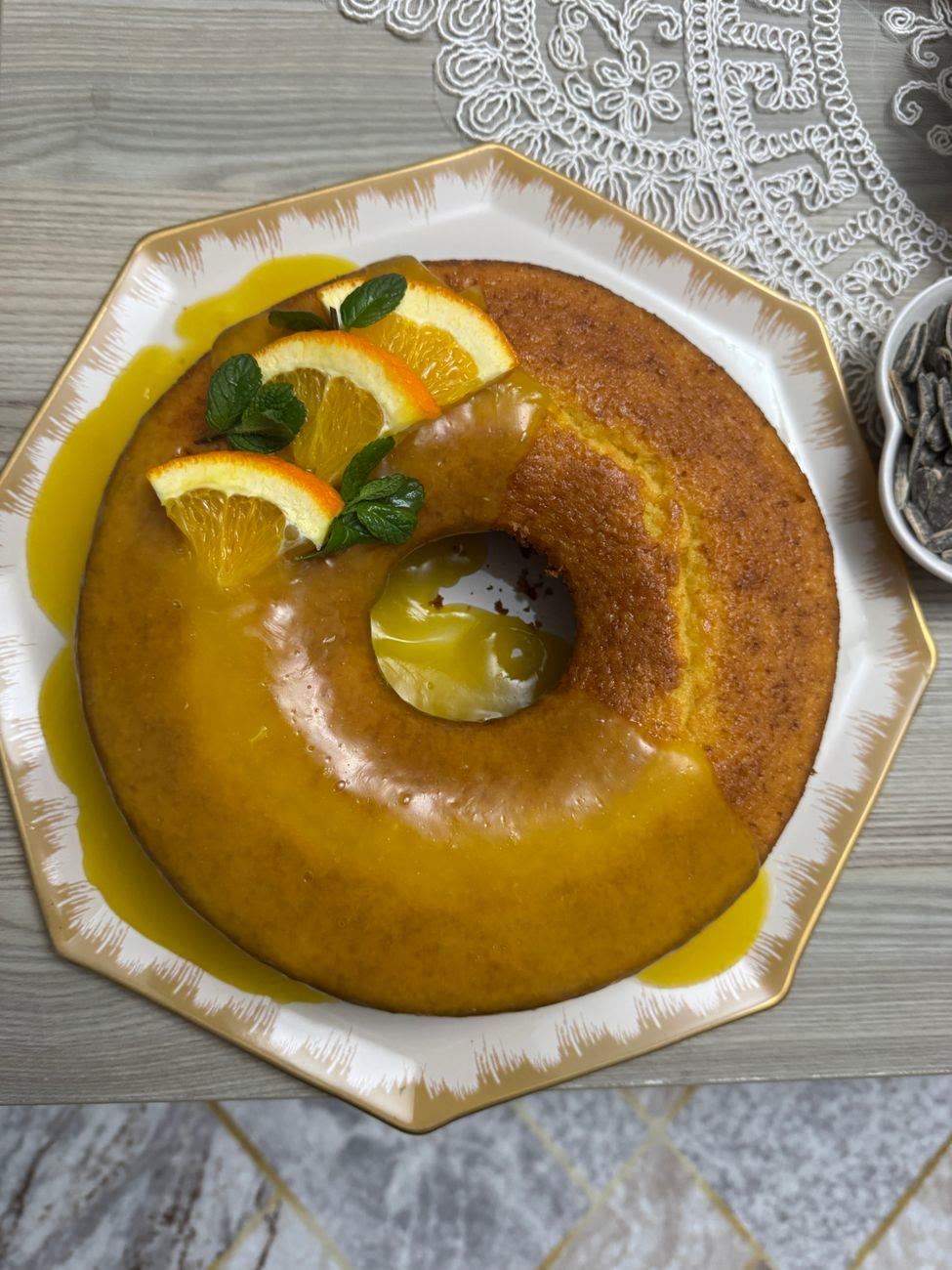 עוגת תפוזים בחושה